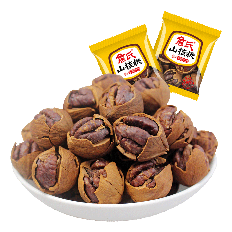 【詹氏_真好剥山核桃500g】散称小包装奶油椒盐手剥坚果零食新货