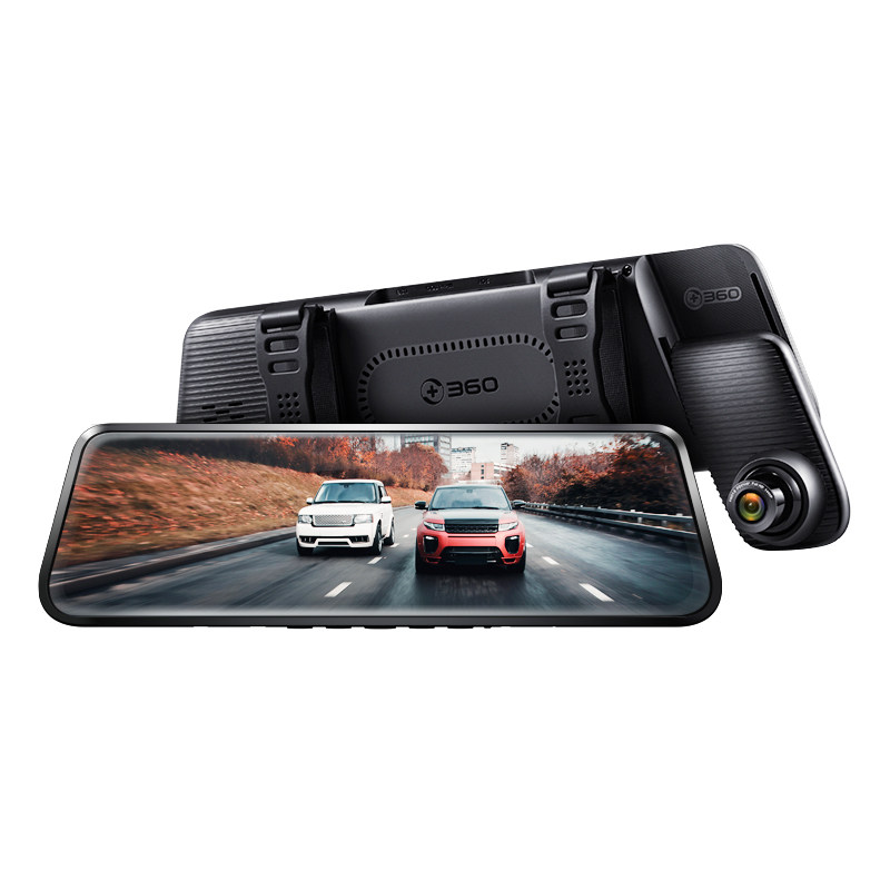 360行车记录仪全景免走线前后双摄全屏汽车倒车影像高清流媒体
