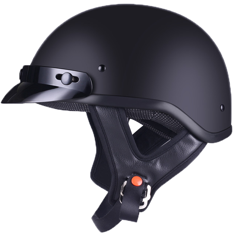 amz踏板摩托车安全帽复古夏季轻便式半盔男女电动车哈雷头盔四季