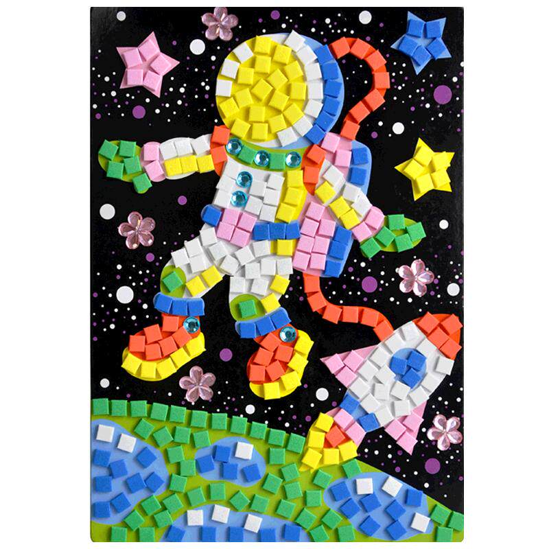 马赛克贴画 钻石画儿童手工制作材料包幼儿园diy创意3d立体粘贴纸