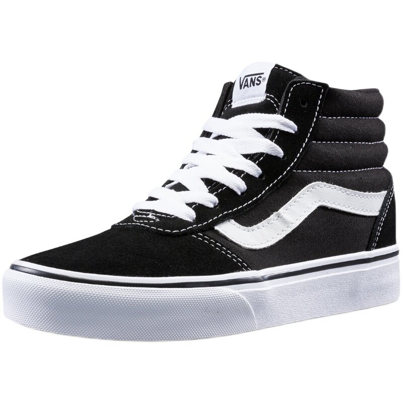 vans范斯官方 黑白潮流侧边条纹复古女鞋高帮潮板鞋运动鞋 - vans官方