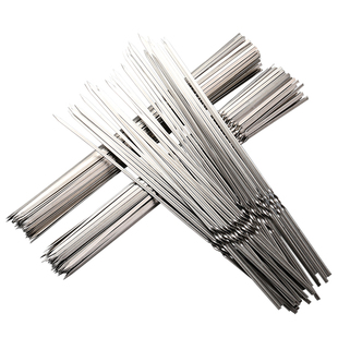 不锈钢烧烤签子羊肉串烤肉用具烤串用品铁签子扁签配件烧烤针钢签