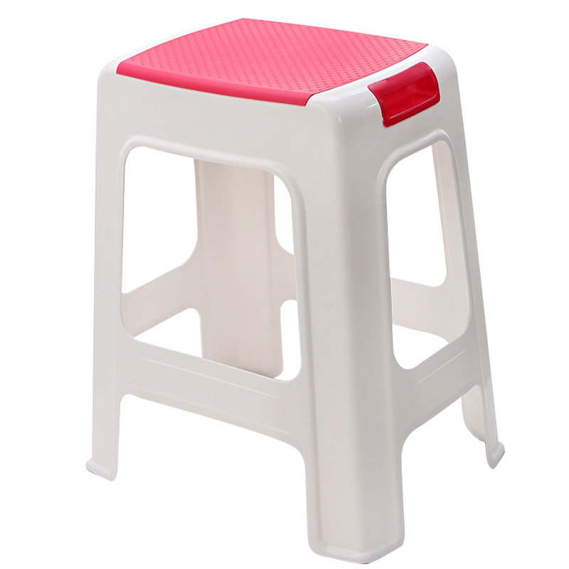 塑料凳子高凳加厚家用北欧客厅叠放吃饭经济型餐桌熟胶板登5个装