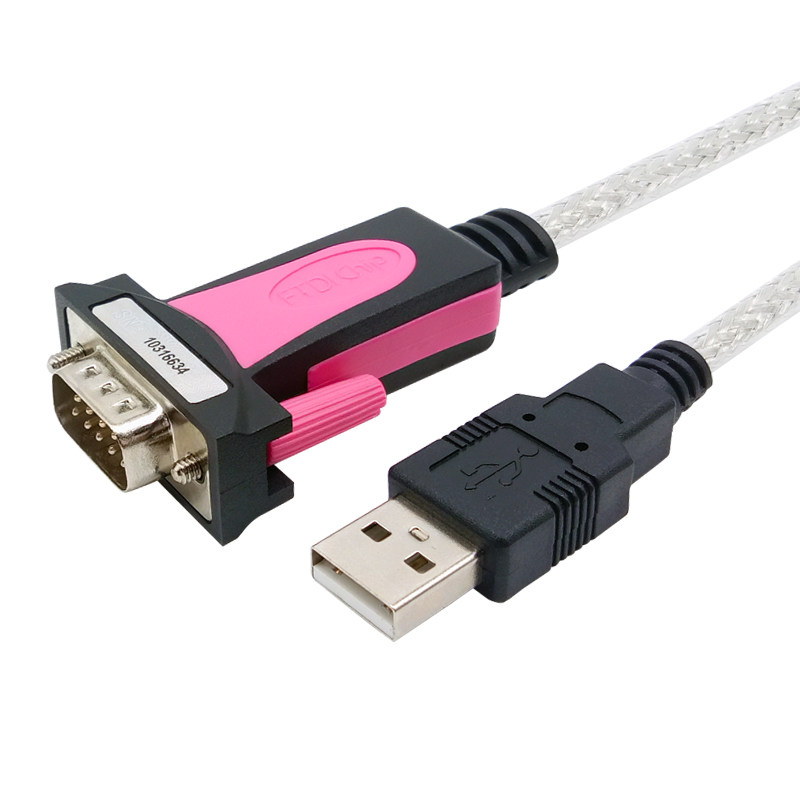 z-tek力特usb转串口线rs232c公母头db9针com工业ztek转换器ze533c