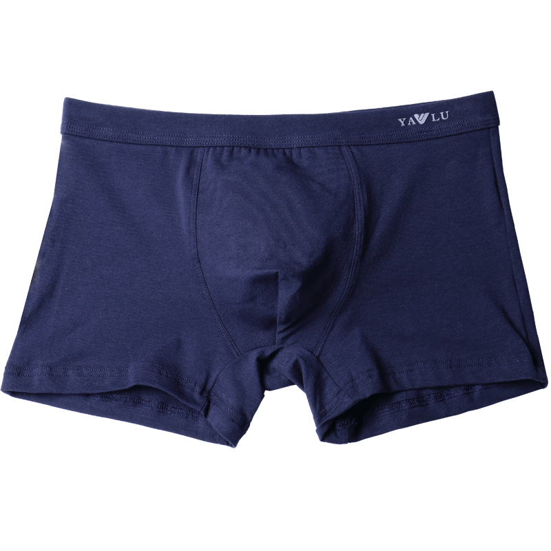 雅鹿男士内裤男纯棉裆平角裤透气四角宽松青少年夏季中腰运动裤头