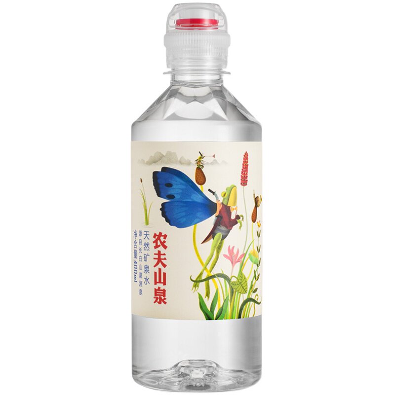 农夫山泉天然矿泉水400ml/瓶千岛湖大自然饮用水长白山水源