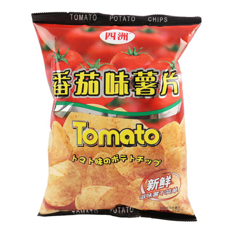 四洲热浪薯片香辣味薯仔50g多口味膨化网红小吃煲剧零食休闲食品