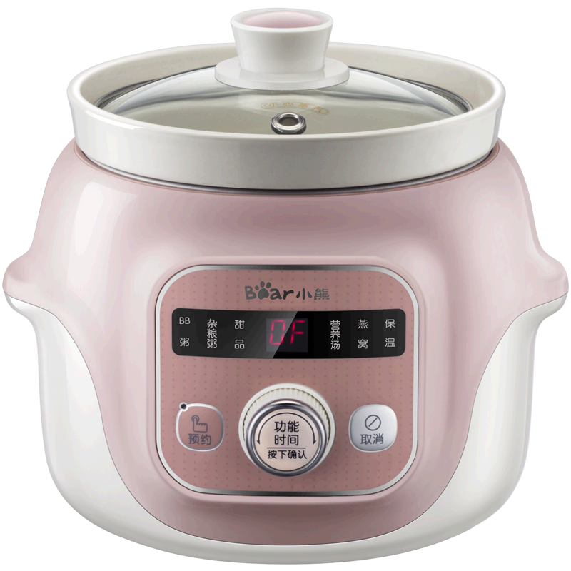 小熊电炖锅陶瓷电炖盅煲汤锅全自动迷你bb煲粥锅婴儿辅食锅1-2人