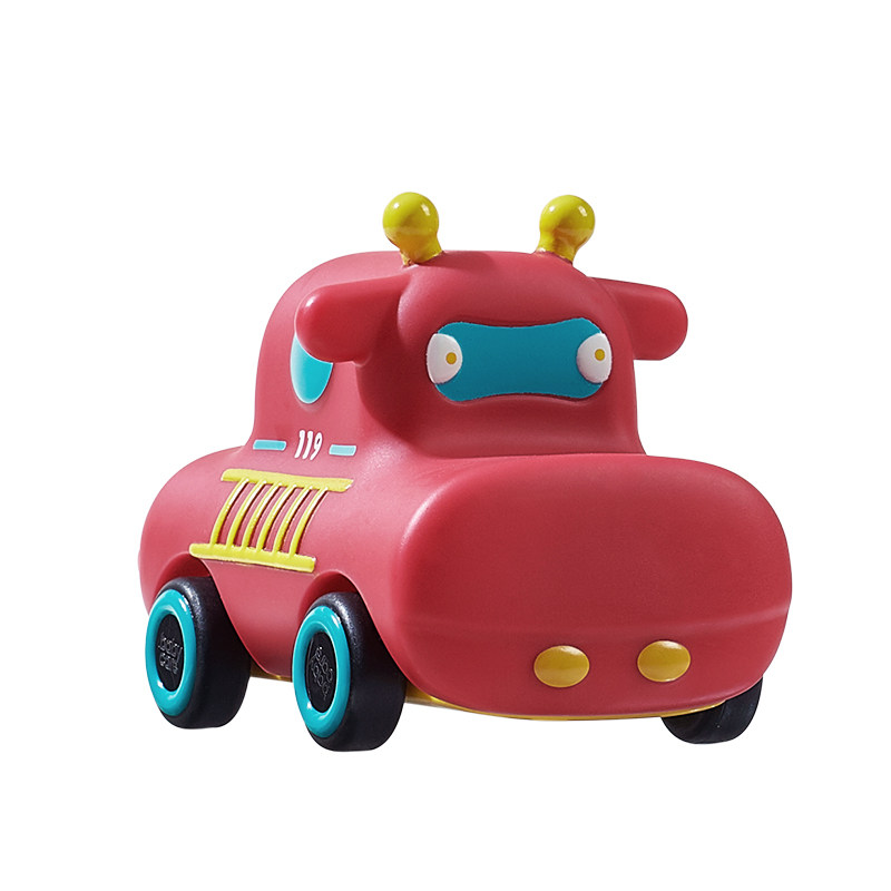 babycare儿童动物小车 惯性回力消防车3岁男孩女孩玩具工程小汽车