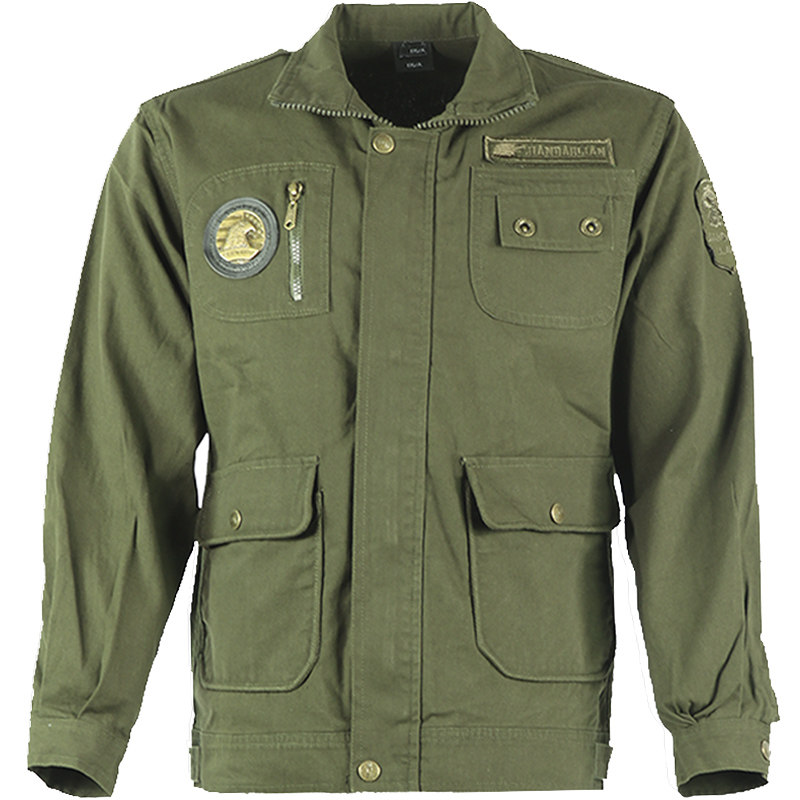 斜纹纯棉迷彩服套装男训作服女加厚秋冬电焊工作服劳保衣军绿工装