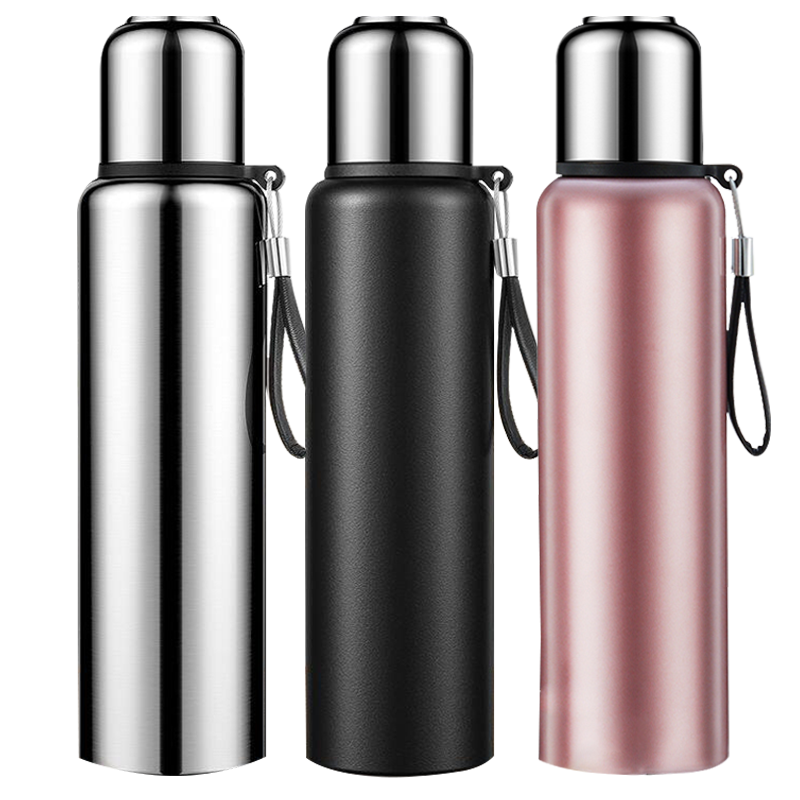 全钢保温杯大容量男士316不锈钢水杯高档带滤网泡茶杯女800ml水壶