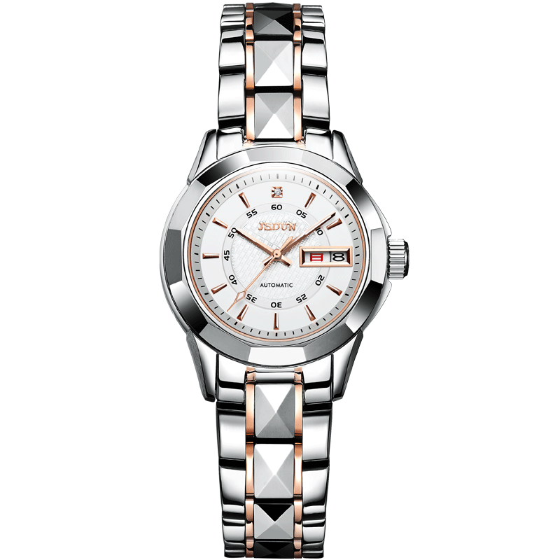 正品金仕盾女士手表女机械表时尚潮2020新款简约钨钢防水气质女表