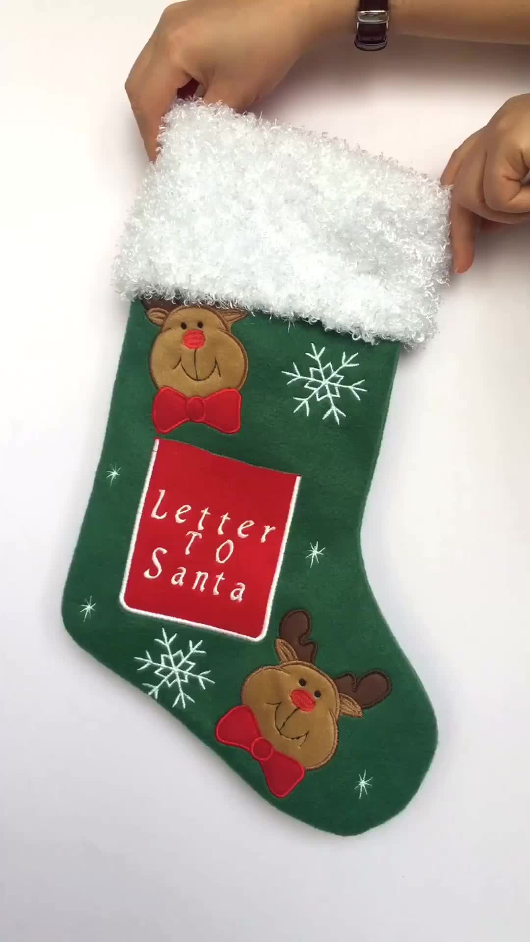 christmas ornaments child candy gift bag christmas stockings