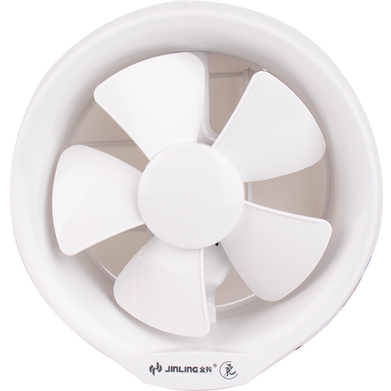 金羚排气扇静音卫生间换气扇68寸拉绳玻璃圆形厕所厨房排风扇