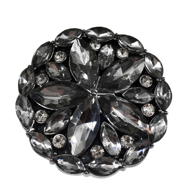 40mm高档奢华马眼宝石纽扣貂皮大衣皮草装饰纽扣领扣羊绒大衣扣