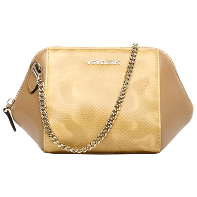 vsvelsus女包欧美时尚链条个性牛皮包单肩斜挎休闲小挎包女包