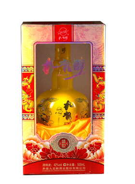 河北承德丰宁九龙醉42度盛世纯粮浓香型低度白酒500ml单瓶礼盒装