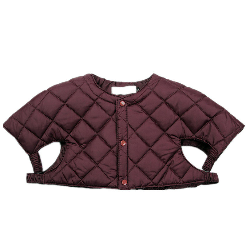 中老年女护肩保暖睡觉女人做月子产妇肩颈防寒羽绒棉护肩马甲坎肩