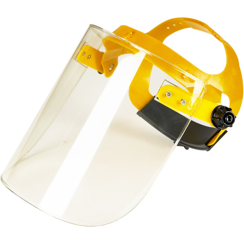 防护面具防飞沫面罩头戴式电焊工护眼全脸透明面屏炒菜防油溅油烟