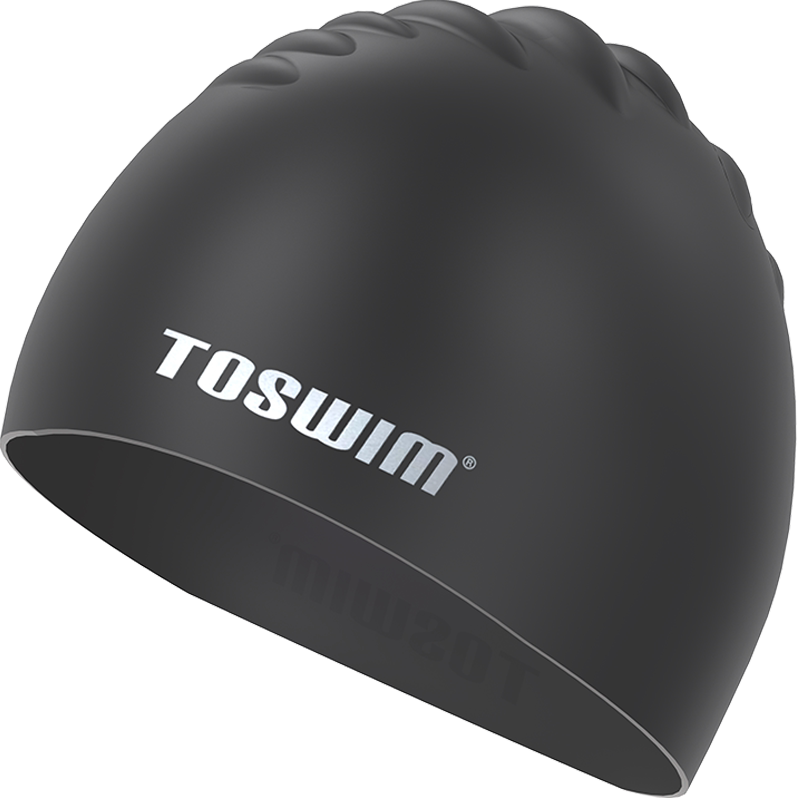 toswim拓胜泳帽男士专业成人大号硅胶防水护耳不勒头舒适游泳帽子