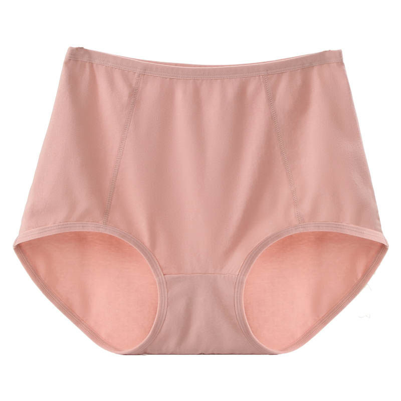 蜜纹高腰本命年内裤女加大码纯棉中老年女士妈妈胖mm红色三角短裤