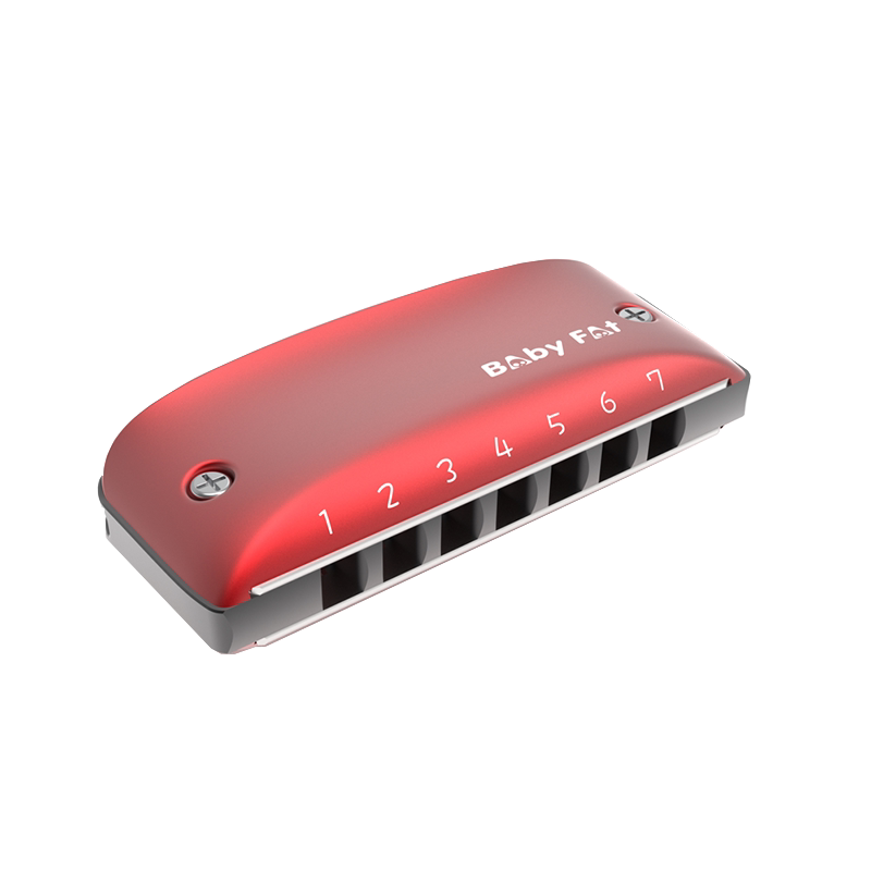 babyfat 7七孔蓝调布鲁斯彩色初学口琴paddy乡村小调时尚挂饰bf