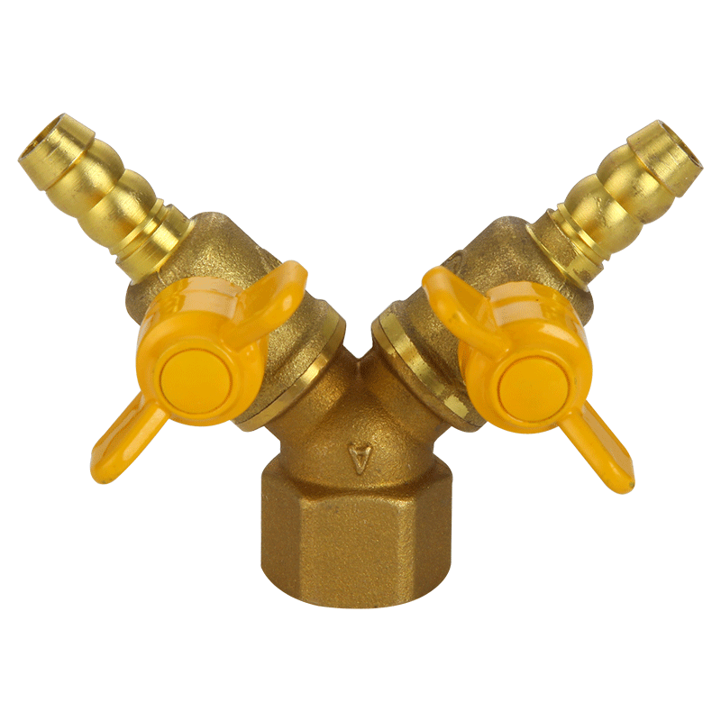 斐格全铜加厚燃气三通阀门铜杆铜芯4分黄铜煤气阀天然气开关球阀