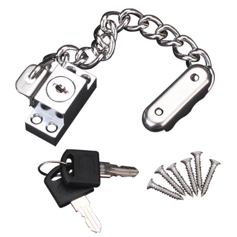 顶谷 塑钢窗锁铝合金窗防盗链门窗户儿童坠楼防护链平开窗链条