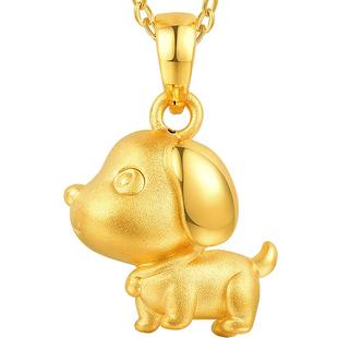 周生生黄金足金十二生肖铃铛吊坠狗项坠女77527p定价