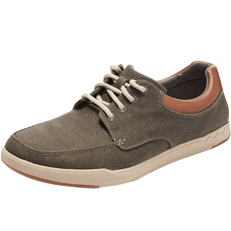 清仓特卖clarks云步男鞋step isle lace纯色舒适布鞋休闲鞋