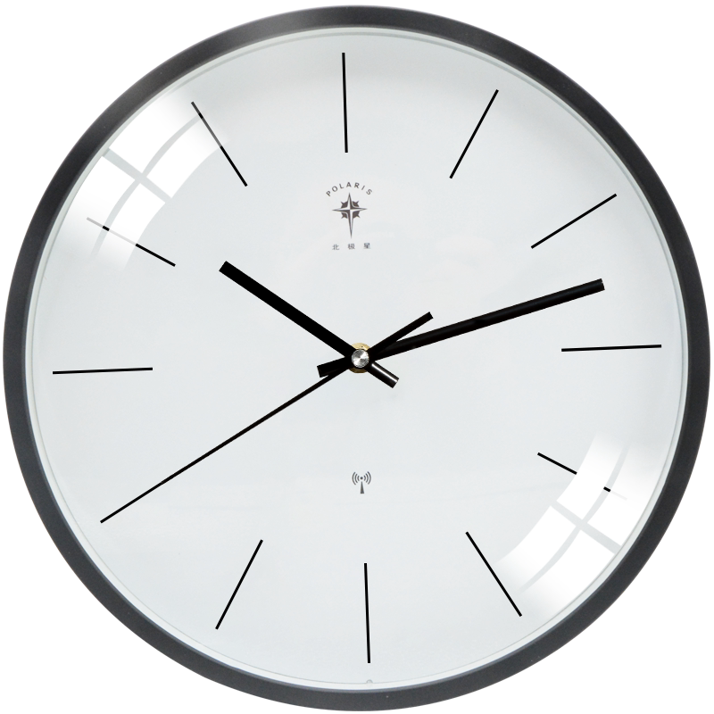 北极星小尺寸家用客厅挂钟静音挂钟卧室餐厅时钟简约北欧风钟表