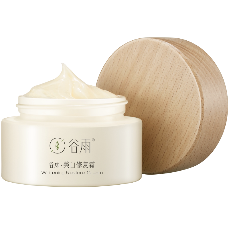 谷雨美白小奶罐光甘草敏感肌修复面霜高保湿补水淡化色斑官网正品