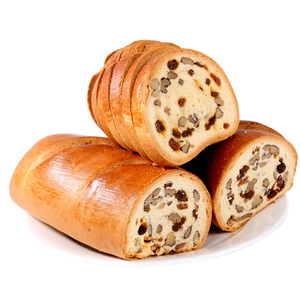 大列巴面包 正宗俄罗斯风味蛋糕核桃果仁葡萄干松芳切片营养早餐