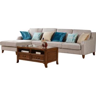 威灵顿 现代美式轻奢沙发简美客厅皮艺沙发整装小户型沙发x608-9 券