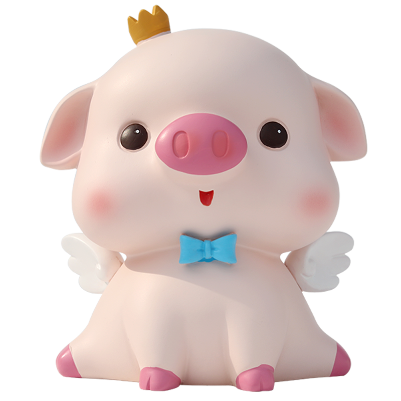 小猪存钱罐网红创意猪储蓄罐猪猪女孩儿童可爱摆件女生储钱罐防摔