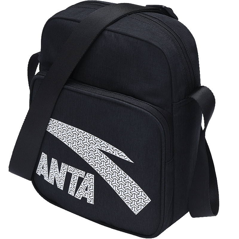 新款旗舰店单肩包黑色休闲商务运动包包斜跨腰包 - 安踏官方网店