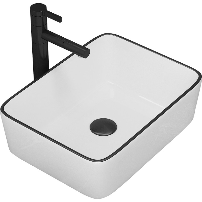 纽耐思台上盆小尺寸40x30洗脸盆家用台盆陶瓷小型洗手盆阳台单盆