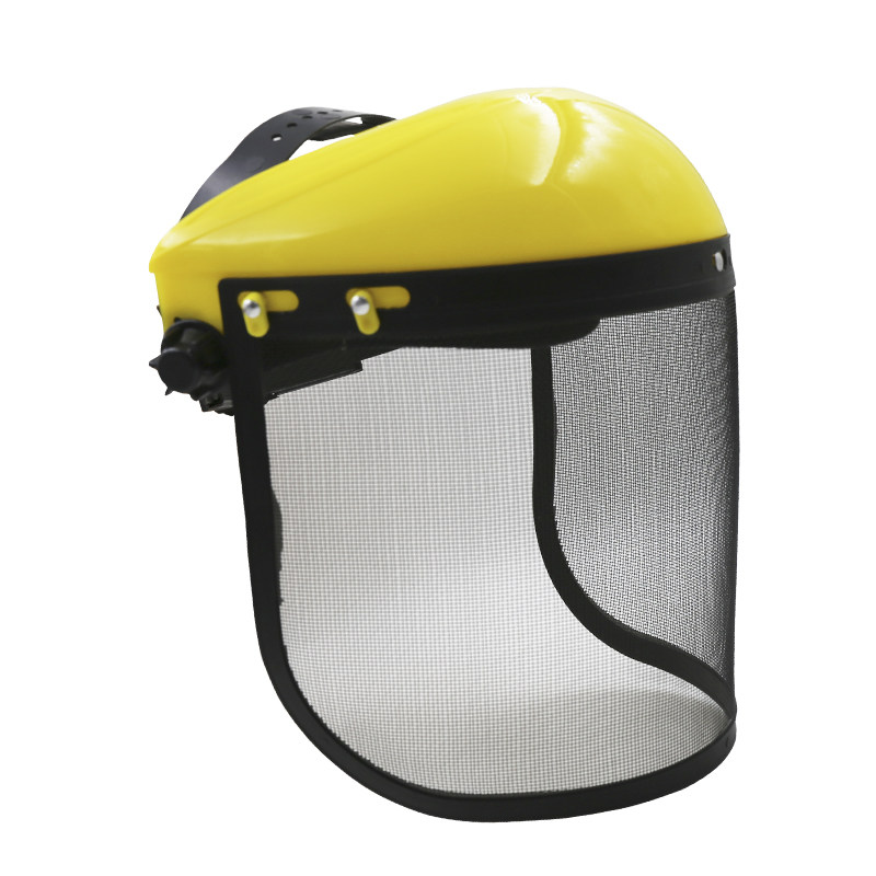 钢丝网打草面罩头盔割草面罩园林面罩防护罩割草机护具修剪面罩