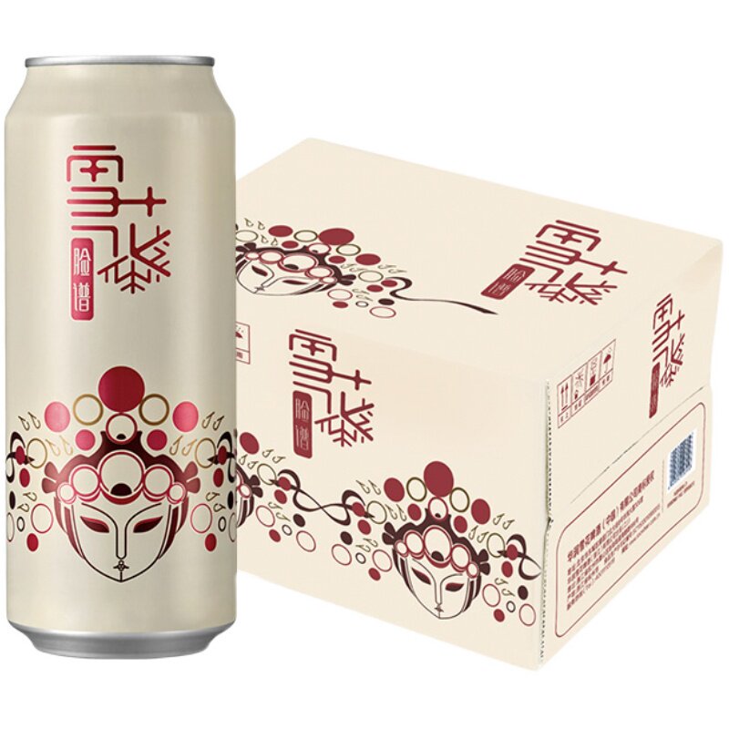 雪花啤酒 花脸啤酒旦角(概念系列)8度500ml*12听整箱装官方