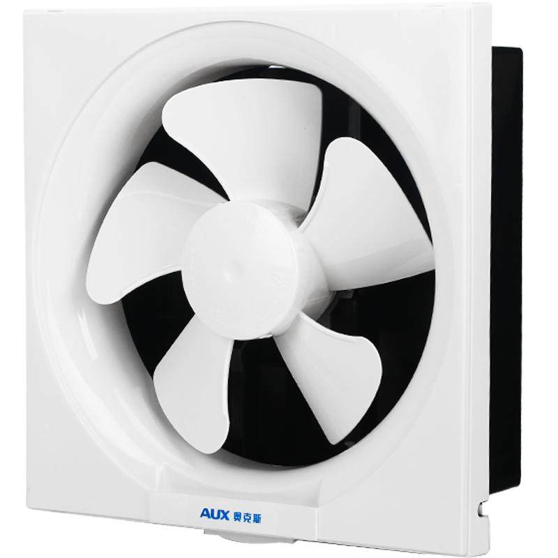 奥克斯排气换气扇厨房家用油烟抽风机卫生间强力音静排风扇窗式