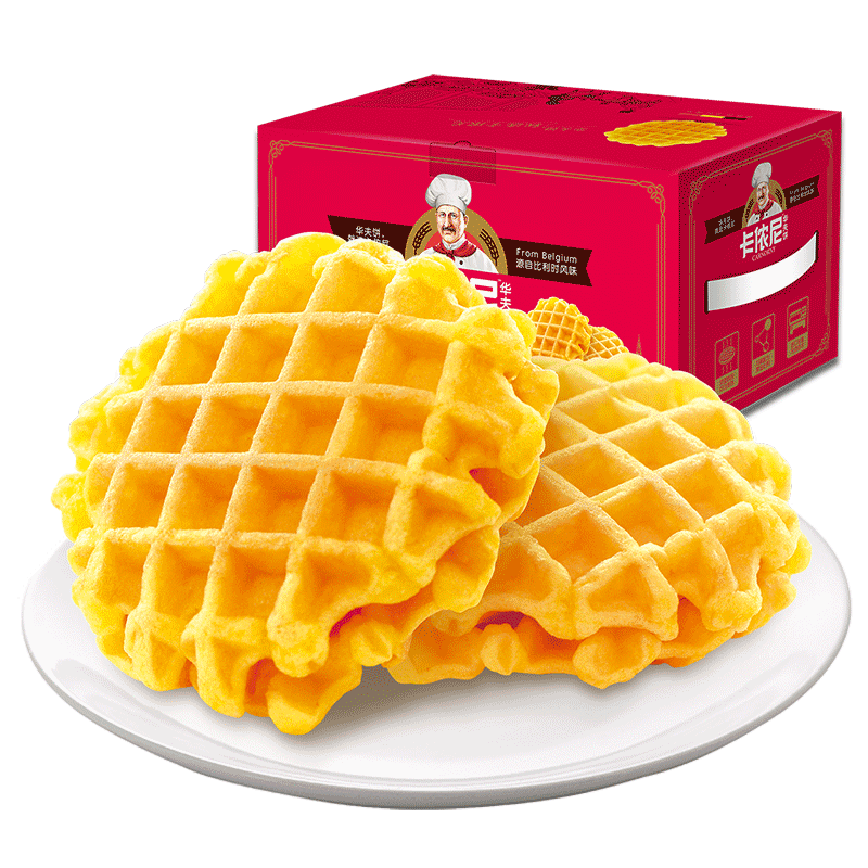 【第二件0元】回头客-卡侬尼华夫饼1kg