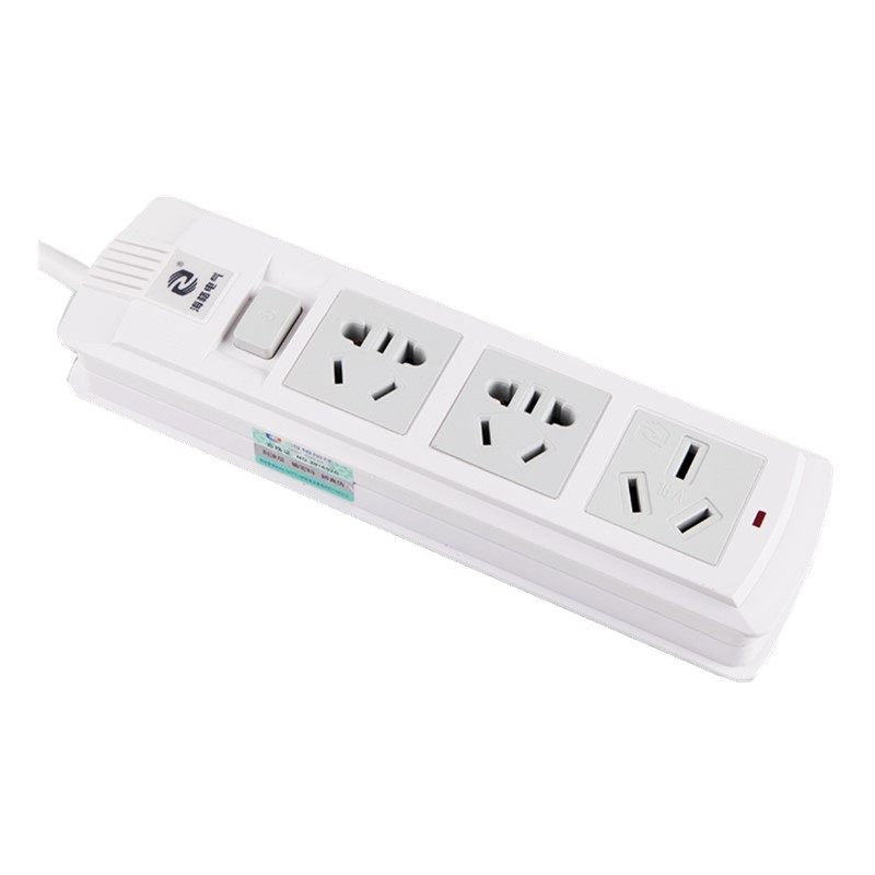 两脚大功率空调插座转换器二项2孔角眼16a电源插排插线板接线板