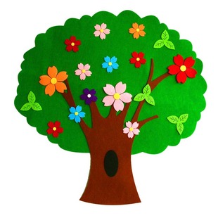 幼儿园教室装饰立体无纺布墙贴大树校园文化班级环创特色布置用品