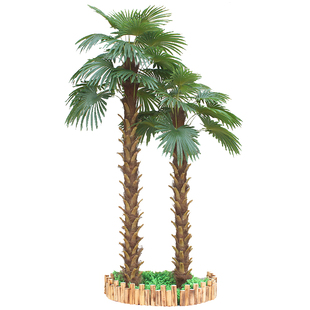 假树仿真棕榈树大型室内装饰热带造景植物落地绿植假椰子树扇葵树 券