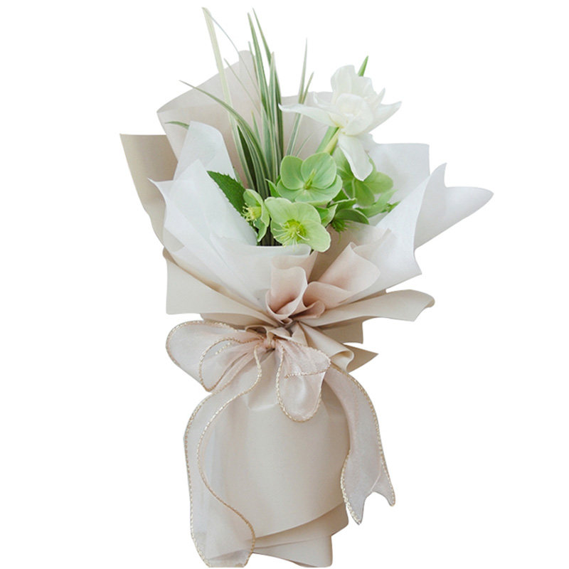 花野4cm鱼尾纱带 金边丝带 鲜花包装缎带 花艺花束扎花织带 彩带