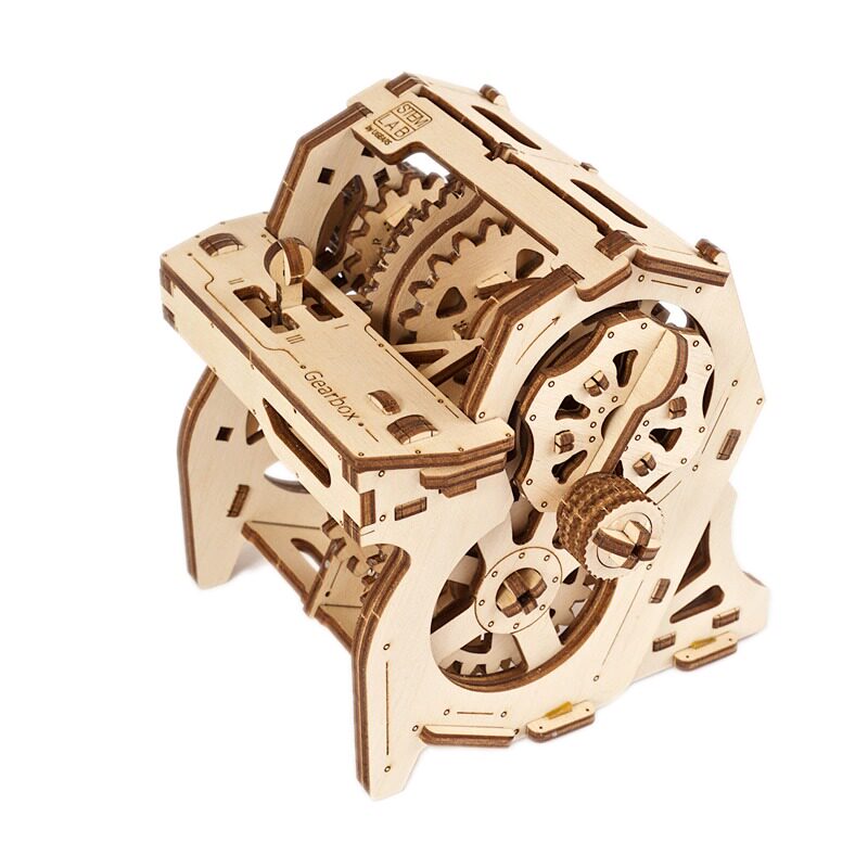 ugears乌克兰木质机械传动拼装模型黑科技生日礼物创意玩具变速箱