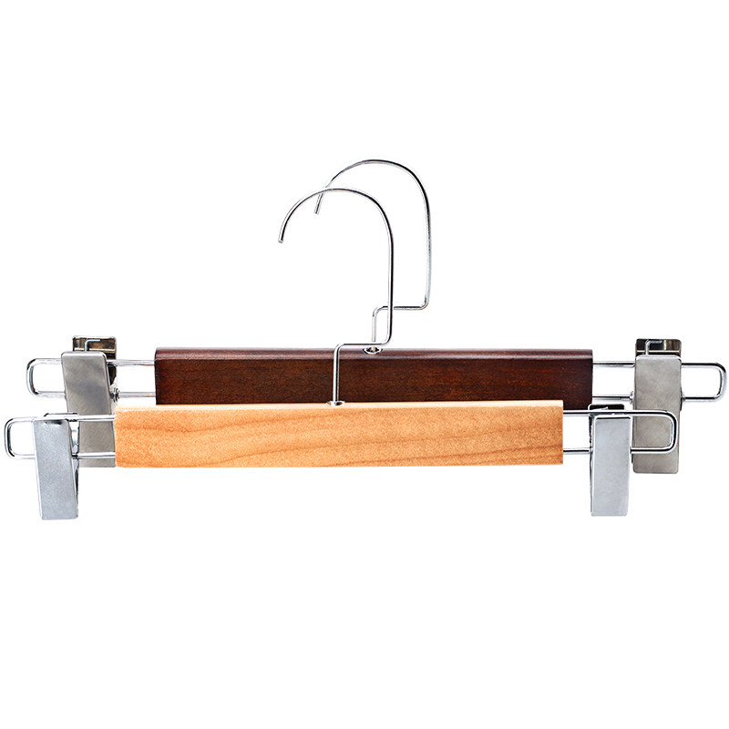 实木裤架裤夹家用衣帽间衣橱服装店裤子裙子可伸缩防滑夹子裤挂