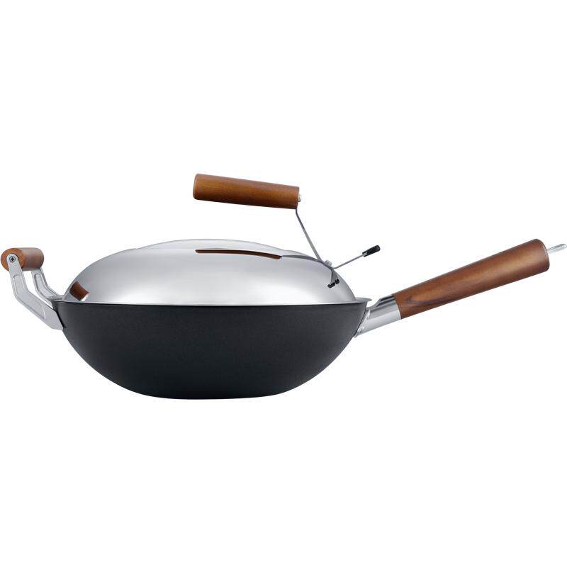 美珑美利黑晶石少油烟平底锅(热品库)