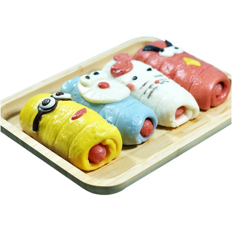 卡通热狗肠果蔬热狗卷香肠包子儿童可爱面食面点早餐速冻方便食品