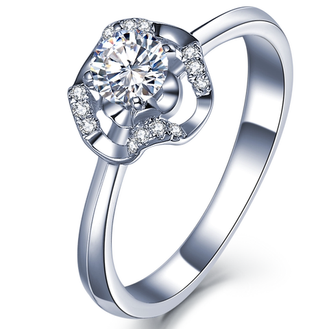 【门店同款】 i do 18k金钻石戒指女结婚一克拉钻戒专柜正品ido